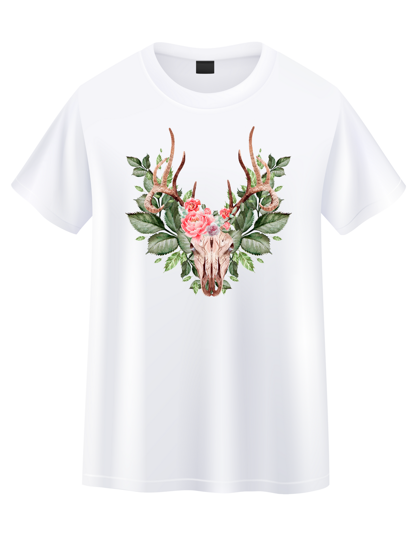 Flower Skull Short Sleeve T-Shirt