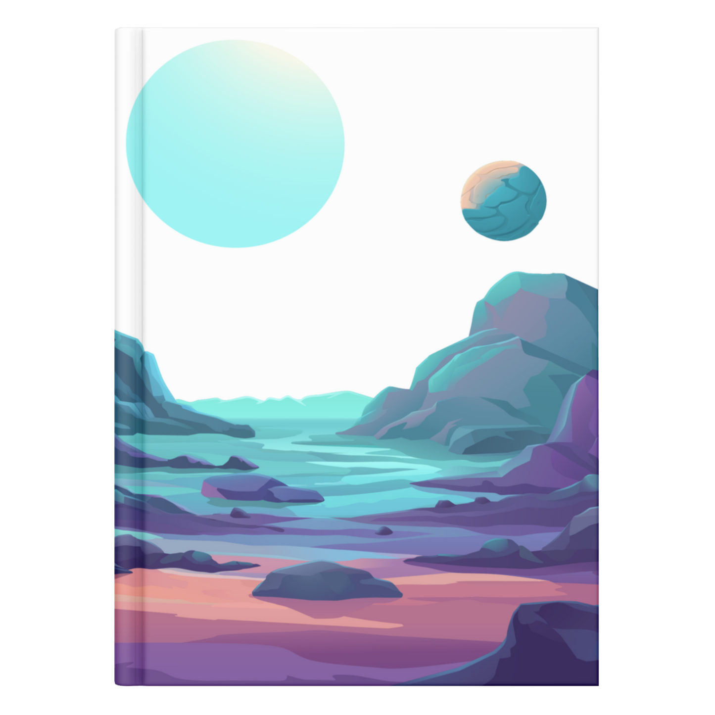 Planets Landscape Notebook