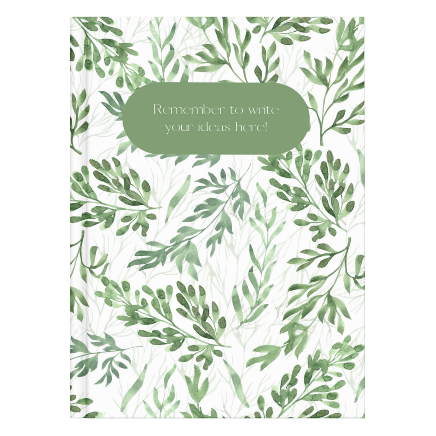 Green Flowers Notebook