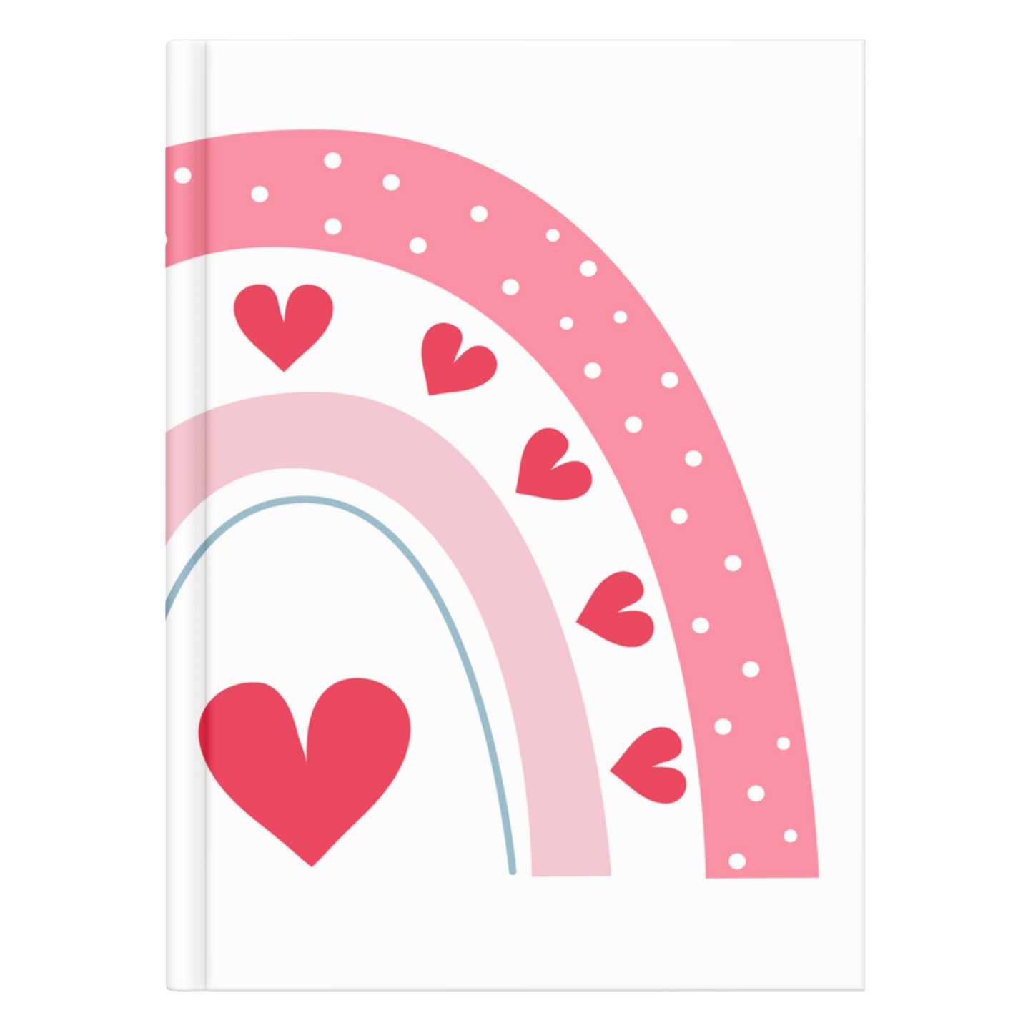 Rainbow Hearts Notebook