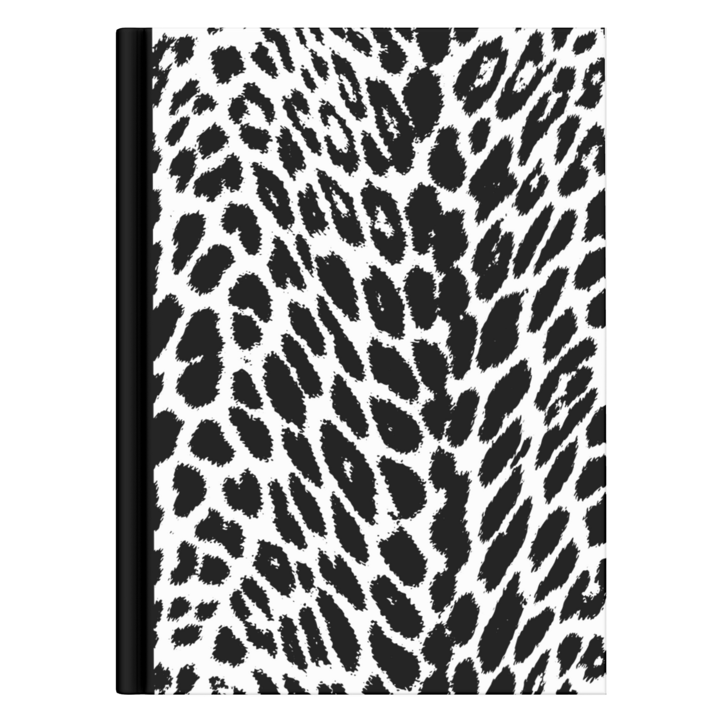 Leopard Print Black Notebook