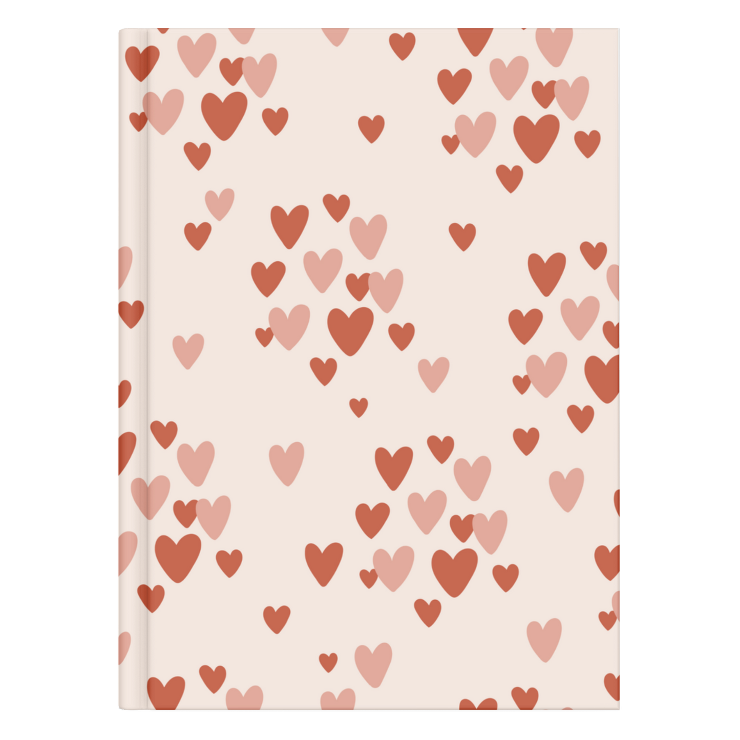 Pink and Red Hearts Notebook