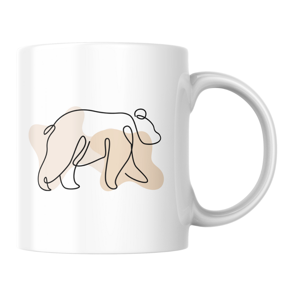 Minimalist Bear Mug