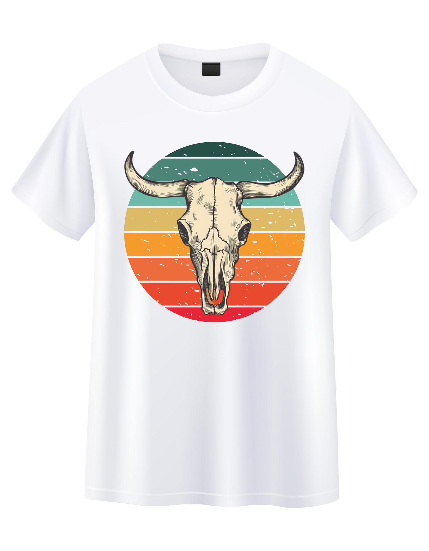 Colour Skull Short Sleeve T-Shirt