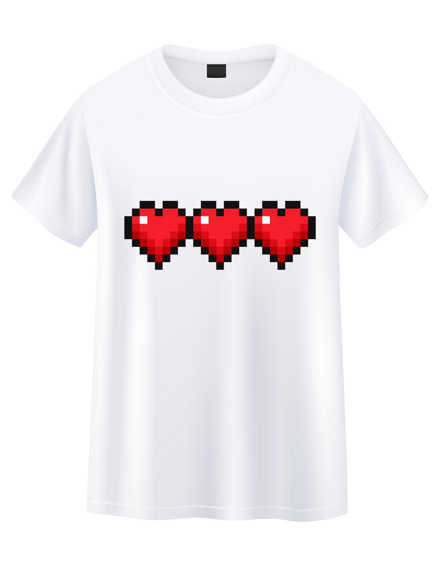 3 Hearts Short Sleeve T-Shirt
