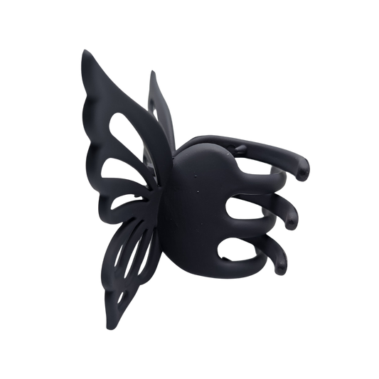 Butterfly Hair Clip - Charcoal