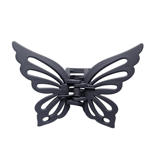 Butterfly Hair Clip - Charcoal