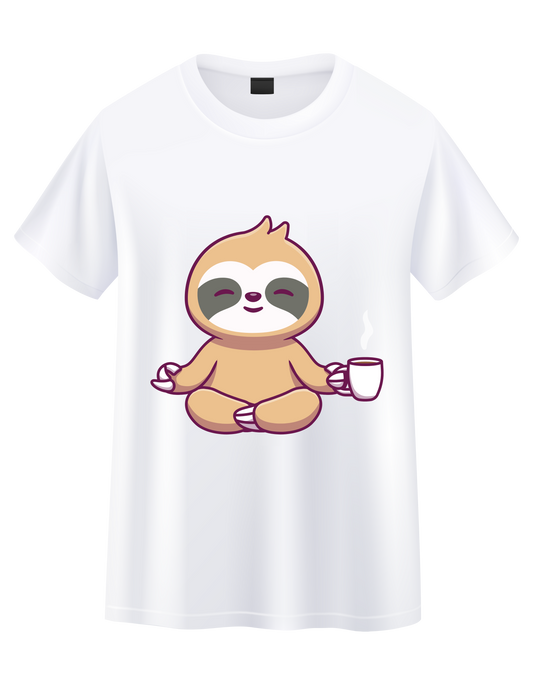 Coffee Sloth Short Sleeve T-Shirt