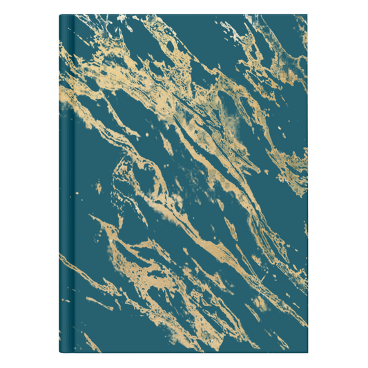 Teal with Gold Splatter
