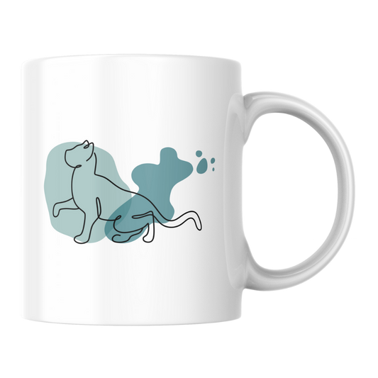 Minimalist Cat Mug