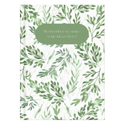 Green Flowers Notebook