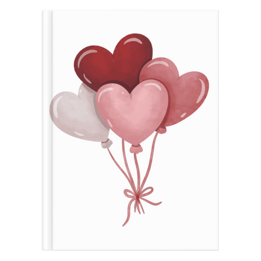 Heart Balloons Notebook