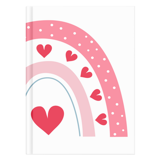 Rainbow Hearts Notebook