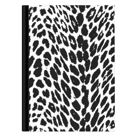 Leopard Print Black Notebook