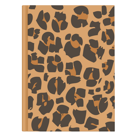 Brown Leopard Print Notebook