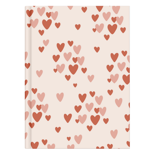 Pink and Red Hearts Notebook