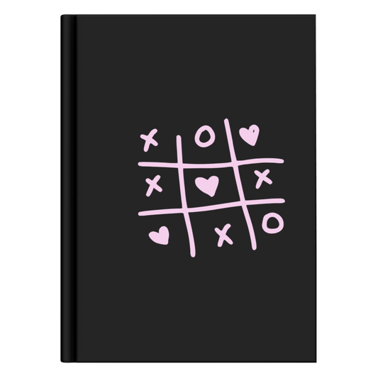 X and O Black Notebook